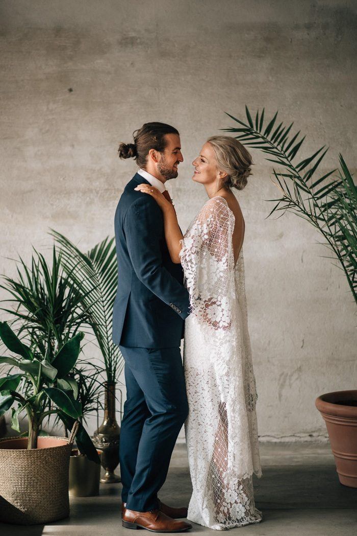 Chic Norwegian Wedding at Lageret Studio in Oslo Junebug Weddings