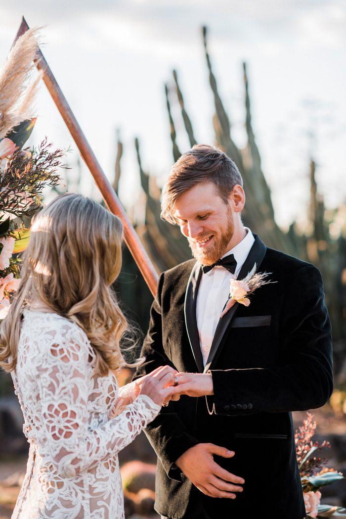 You'd Never Guess This Boho Desert Wedding Inspiration Took Place in ...