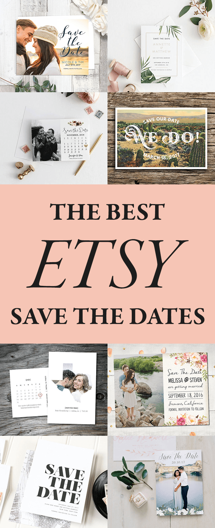 The Best Etsy Save The Dates To Announce Your Wedding Junebug Weddings