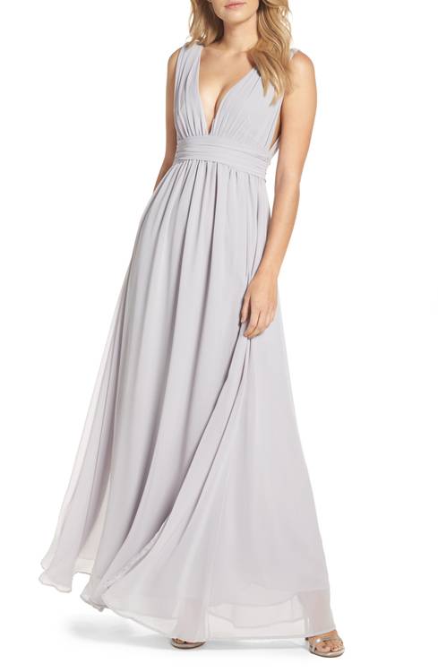 Brandon Maxwell Chiffon Cross Back Gown New Wedding Dress Save 66% -  Stillwhite