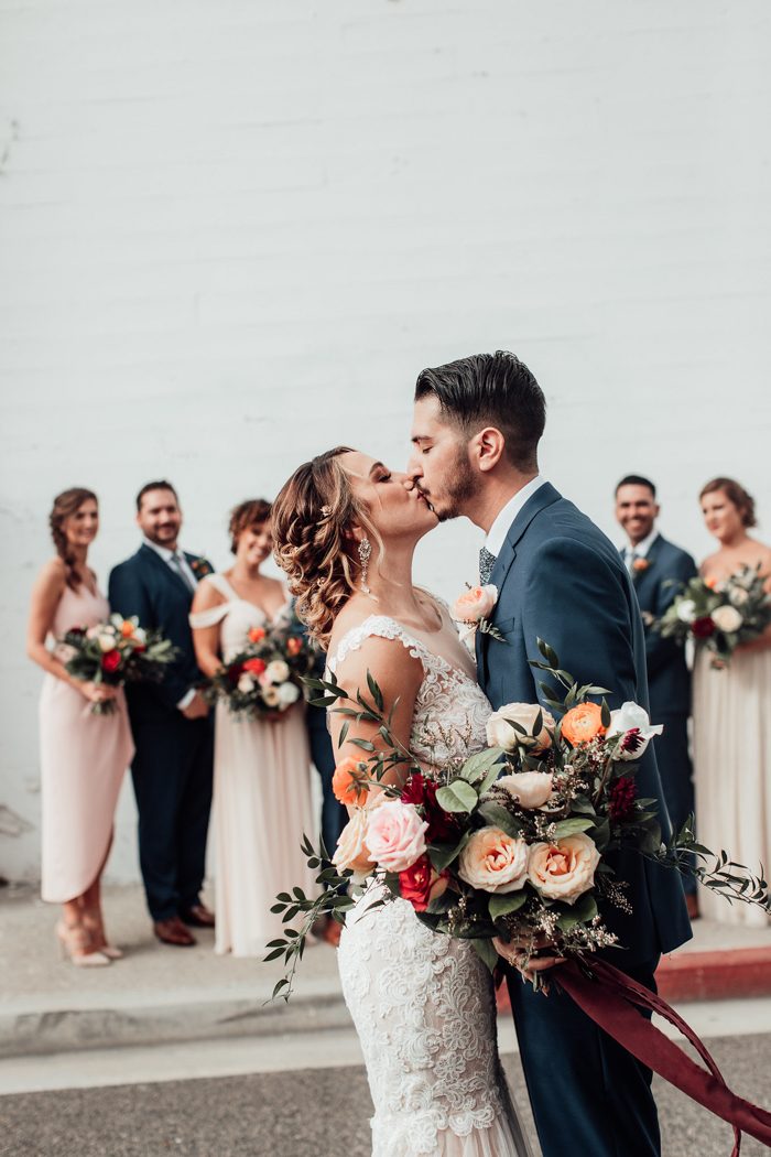 Bohemian Luxe California Wedding at Casino San Clemente | Junebug Weddings