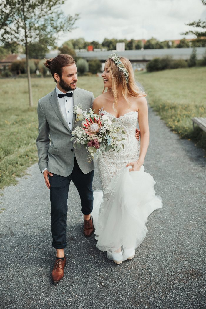 Boho Inspired Zurich Wedding at Fischers Fritz | Junebug Weddings