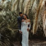 Sultry and Romantic California Wedding at Fullerton Arboretum