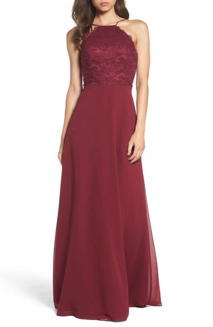 50 Beautiful Burgundy Bridesmaids Dresses Your Girls Will Love ...