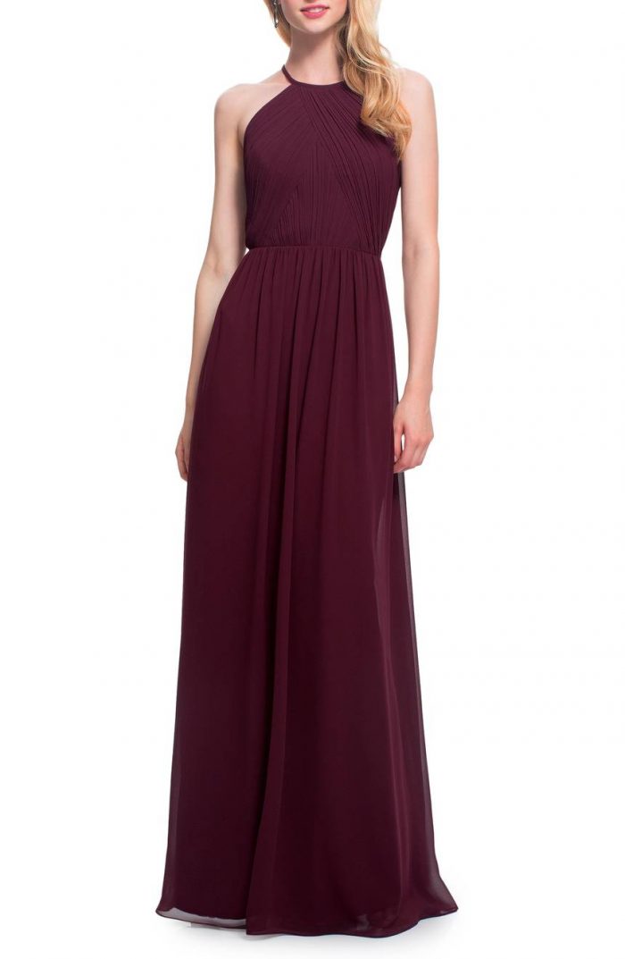 Maroon Bridesmaids Dresses Country