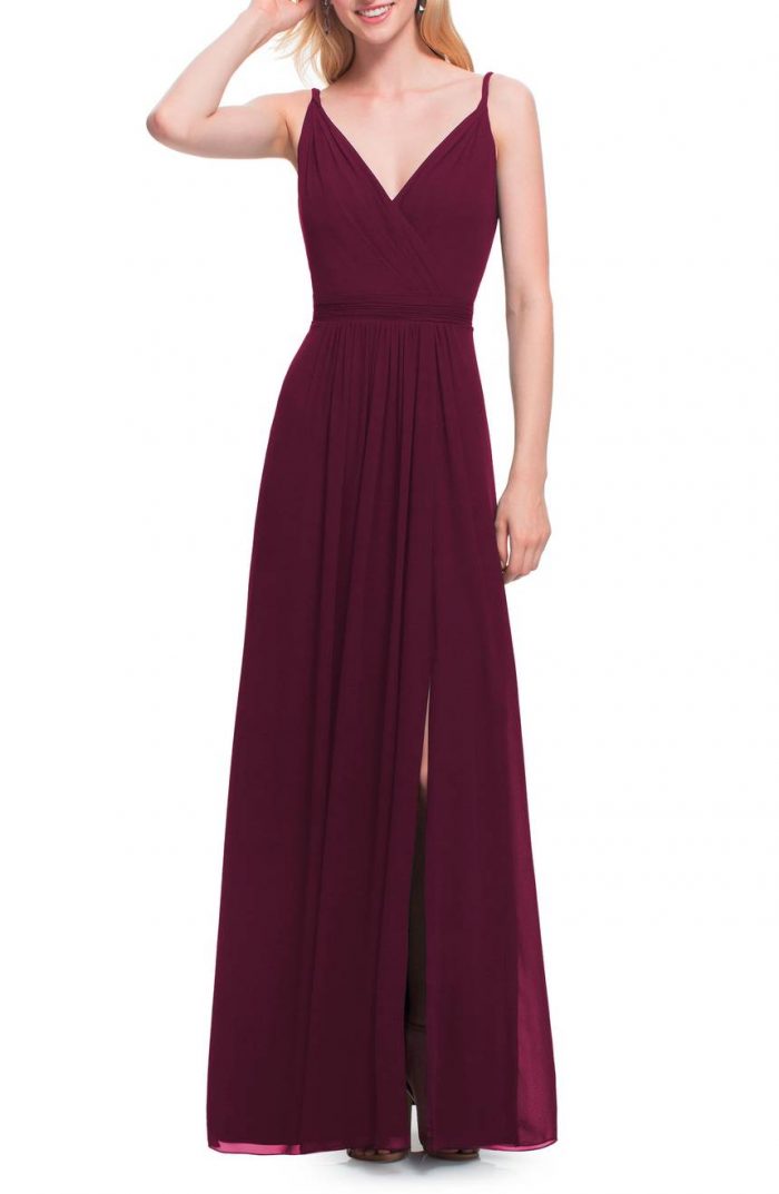 50 Beautiful Burgundy Bridesmaids Dresses Your Girls Will Love ...