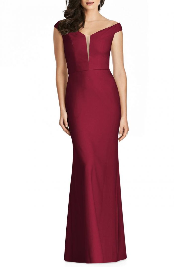 50 Beautiful Burgundy Bridesmaids Dresses Your Girls Will Love ...