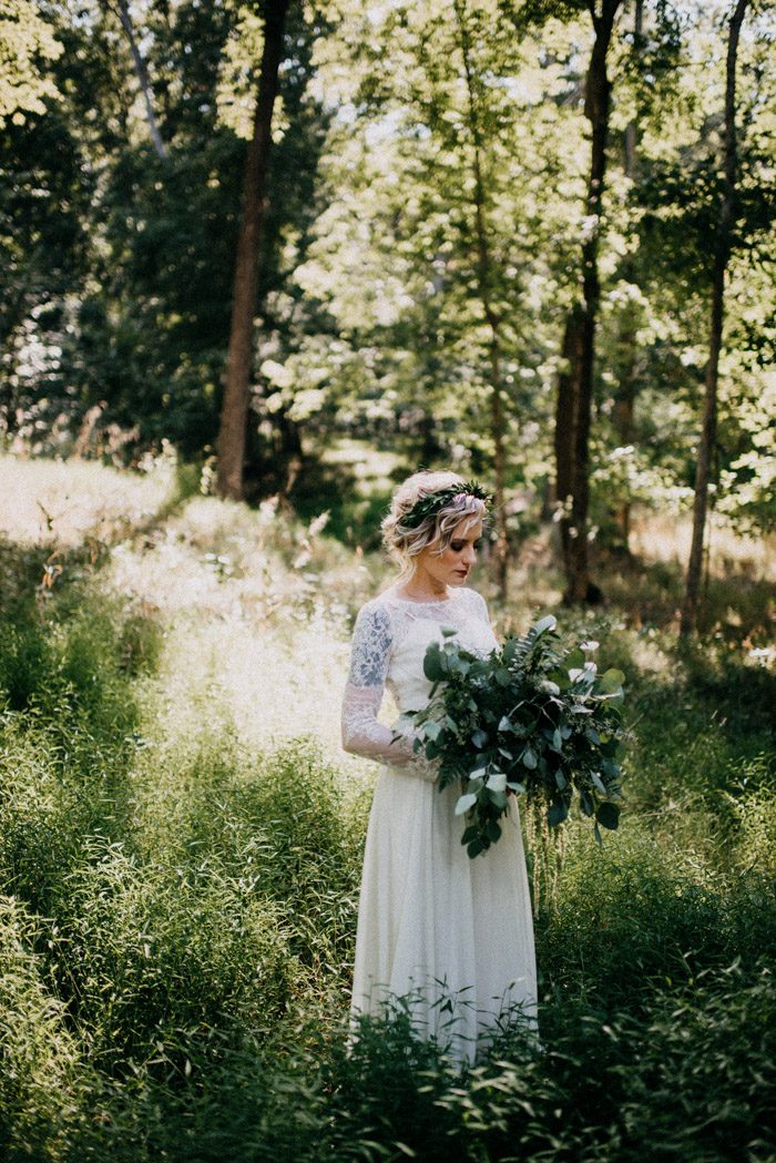 Earthy DIY St. Louis Wedding at Camp Wyman | Junebug Weddings