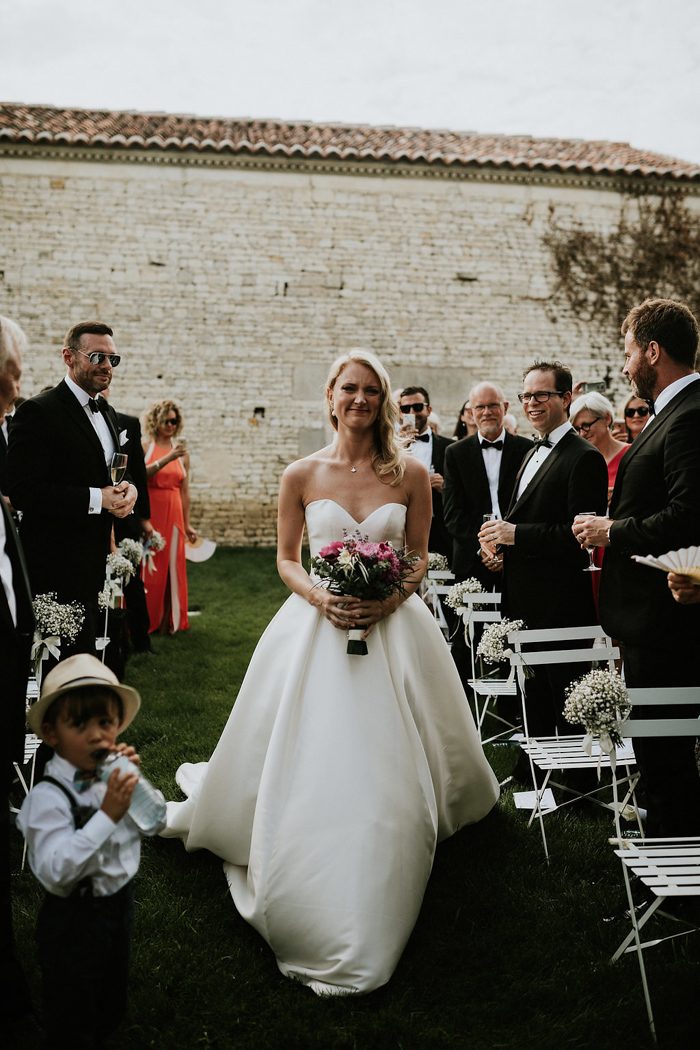 Elegant Outdoor French Wedding at the Bride's Family's Cognac Farm ...