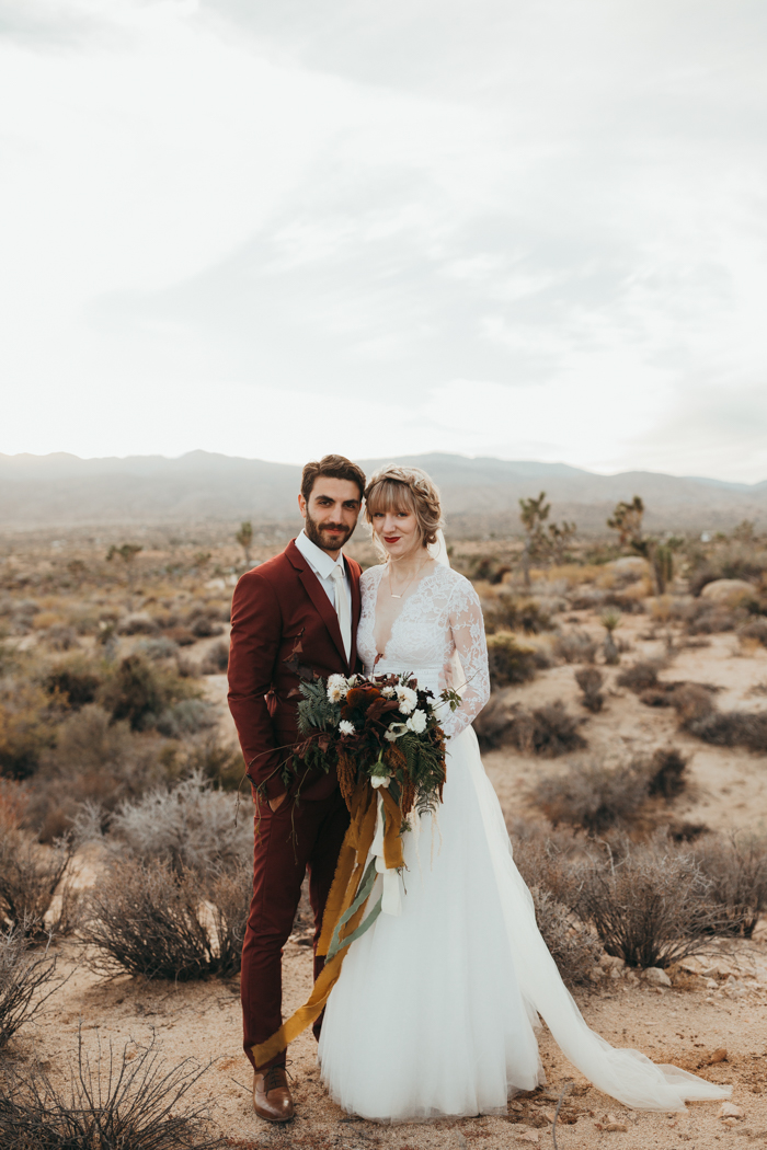 This Joshua  Tree  Wedding  at Pipes Canyon Lodge was Rich 