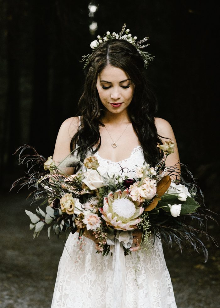 This Couple Exchanged Vows in an Intimate Forest Wedding at Pacific ...