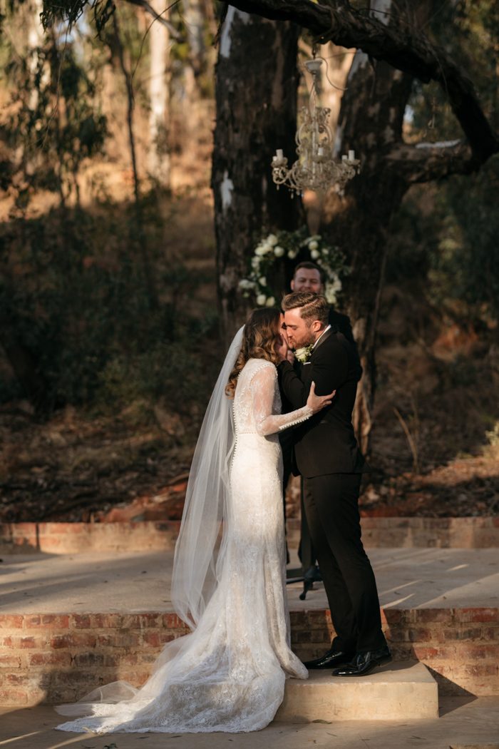 Black Tie Elegance Marries Rustic Industrial Style in This Lace On ...