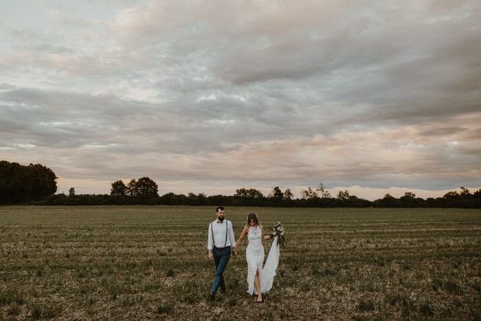 Free-Spirited Green and Gold German Wedding at Kommandeursburg