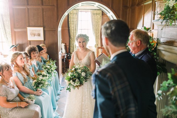 Modern Scottish Winter Wedding at Rowallan Castle