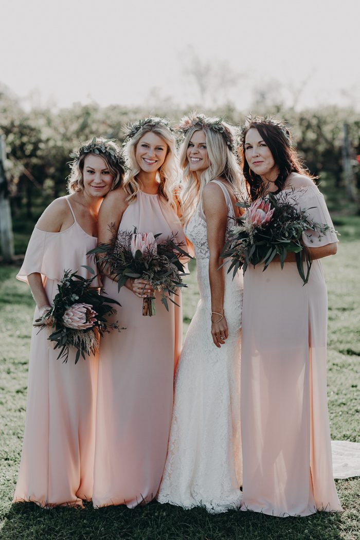 Oh So Romantic Blush and Ivory Jonathan Edwards Winery Wedding ...