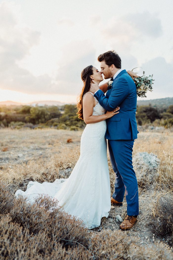 Secluded Beach Wedding At Villa Seven In Rhodes Greece Junebug