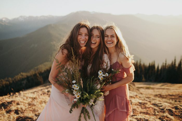 Utterly Serene Olympic Mountains Elopement at Sunset | Junebug Weddings