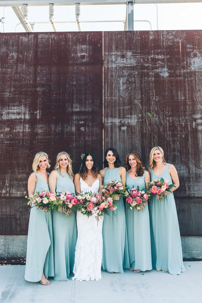 hawaiian themed bridesmaid dresses