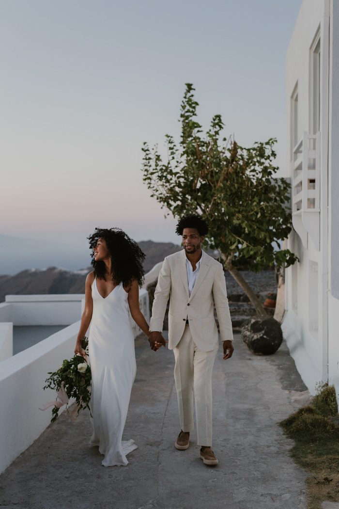 Breathtaking Santorini Elopement At Kapari Natural Resort