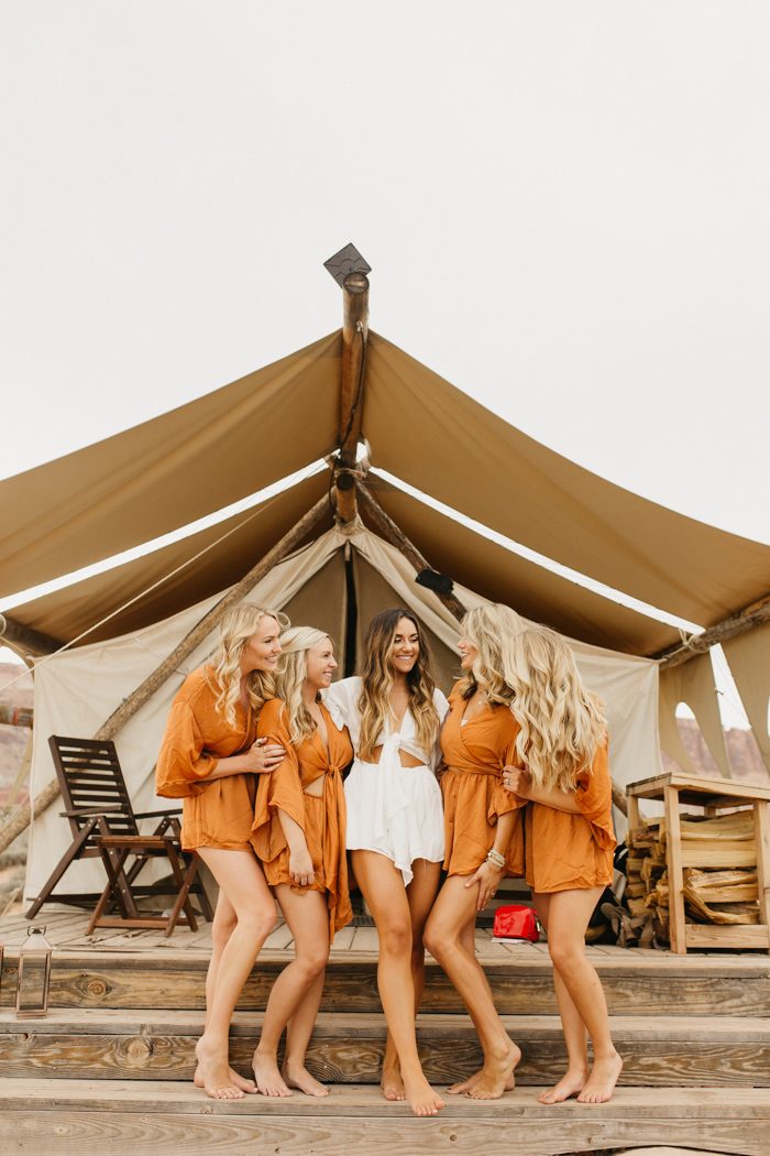 Glamping Wedding at Moab Under Canvas  Destination Wedding Planner for  Adventure Couples