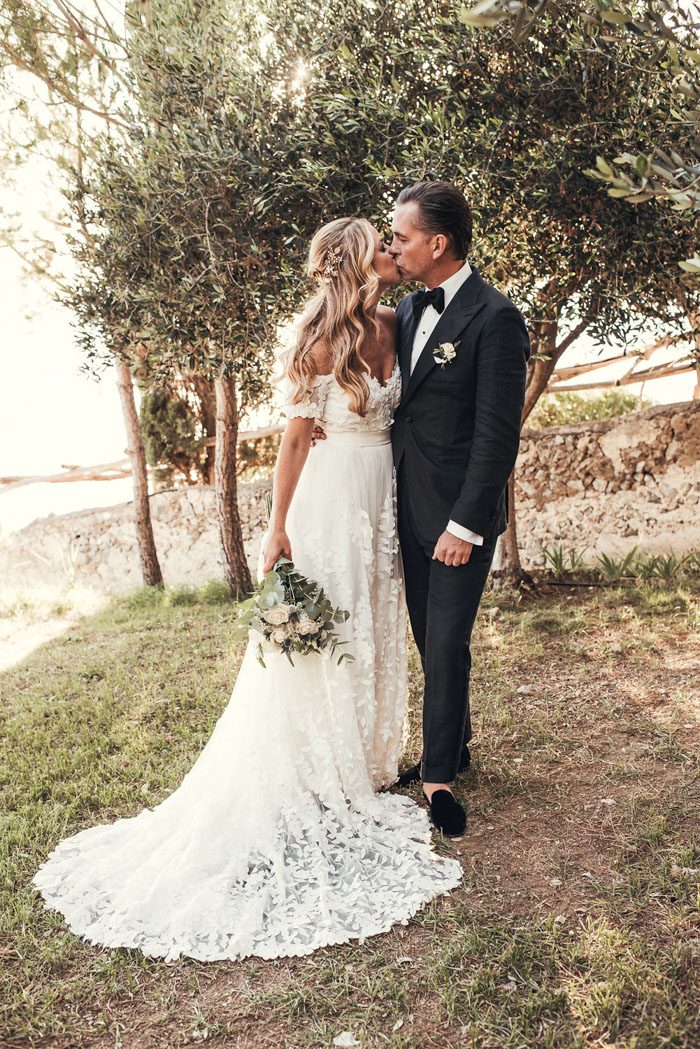 This Gown Designer and Her Groom Tied the Knot at Casa Privata on the ...