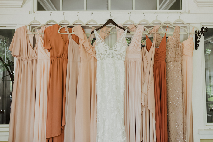 light tan bridesmaid dresses