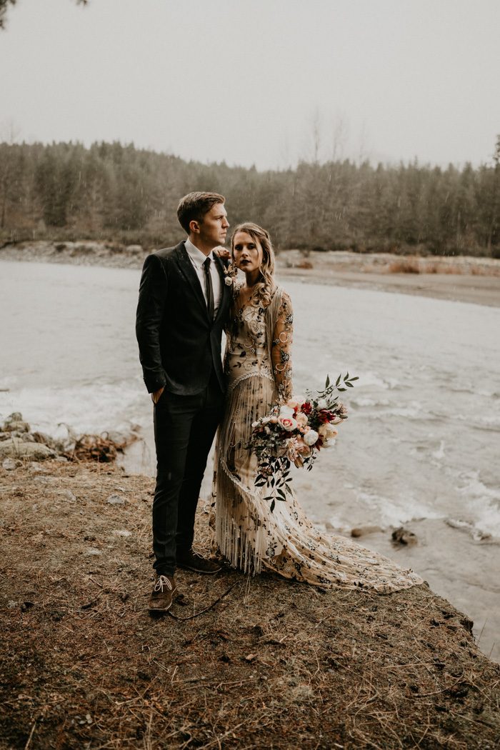 This A-Frame Cabin Elopement Inspiration is the Epitome of The PNW ...