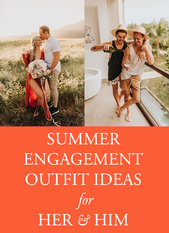 summer engagement photo outfit ideas
