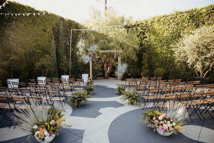 This Colorful Los Angeles Wedding at The Fig House is Filled with Mid ...