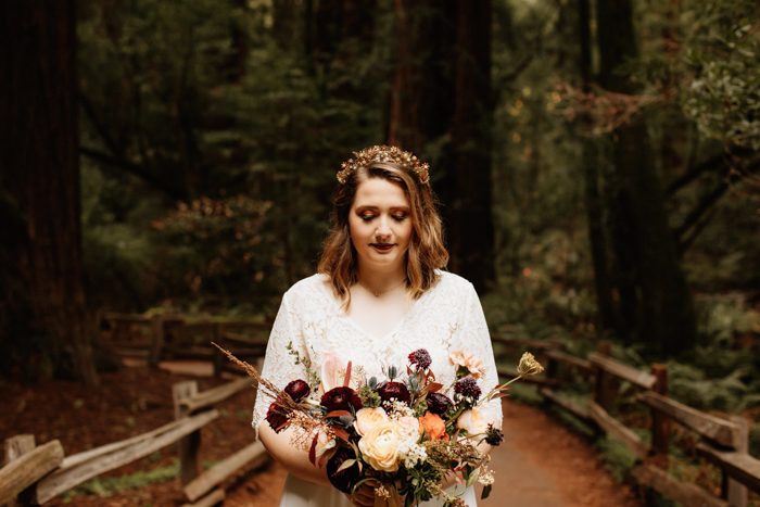 This Stylish Couple Exchanged Emotional Vows at Their Muir Woods ...