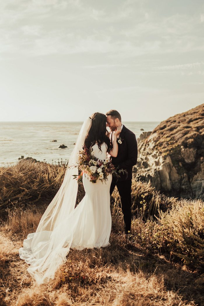 We Can't Get Enough of the Ceremony Setup at This Stylish Big Sur Elopement