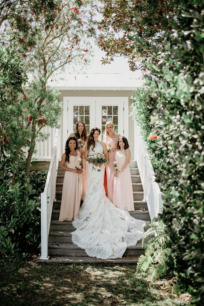 Lush Glam Garden Wedding At Palma Sola Botanical Park Junebug