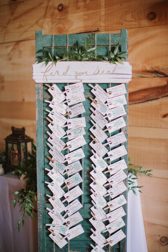 Wedding Guest Seating Chart Ideas