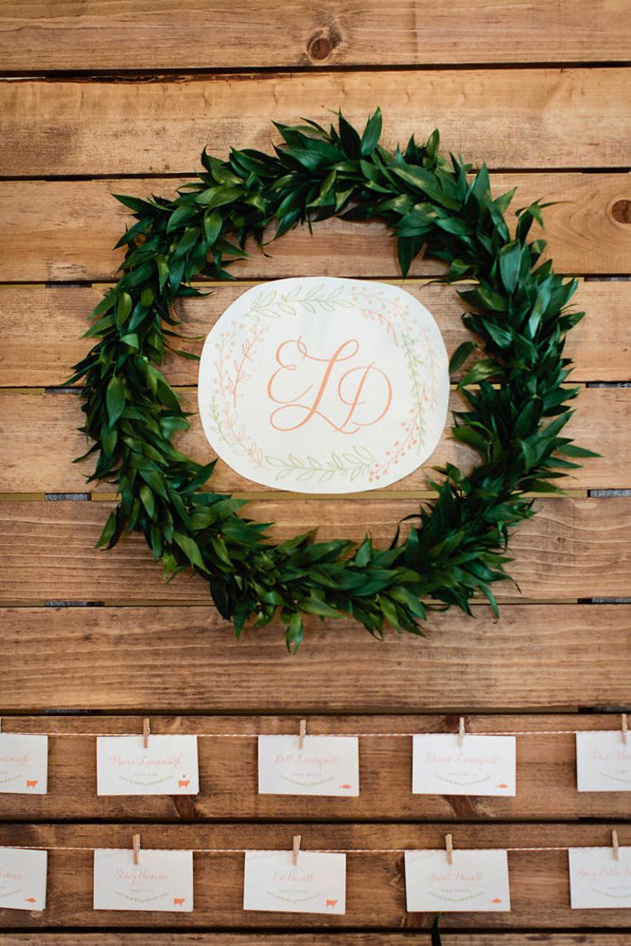 15 Wedding Seating CLIPS and CLOTHESPINS Chart Ideas