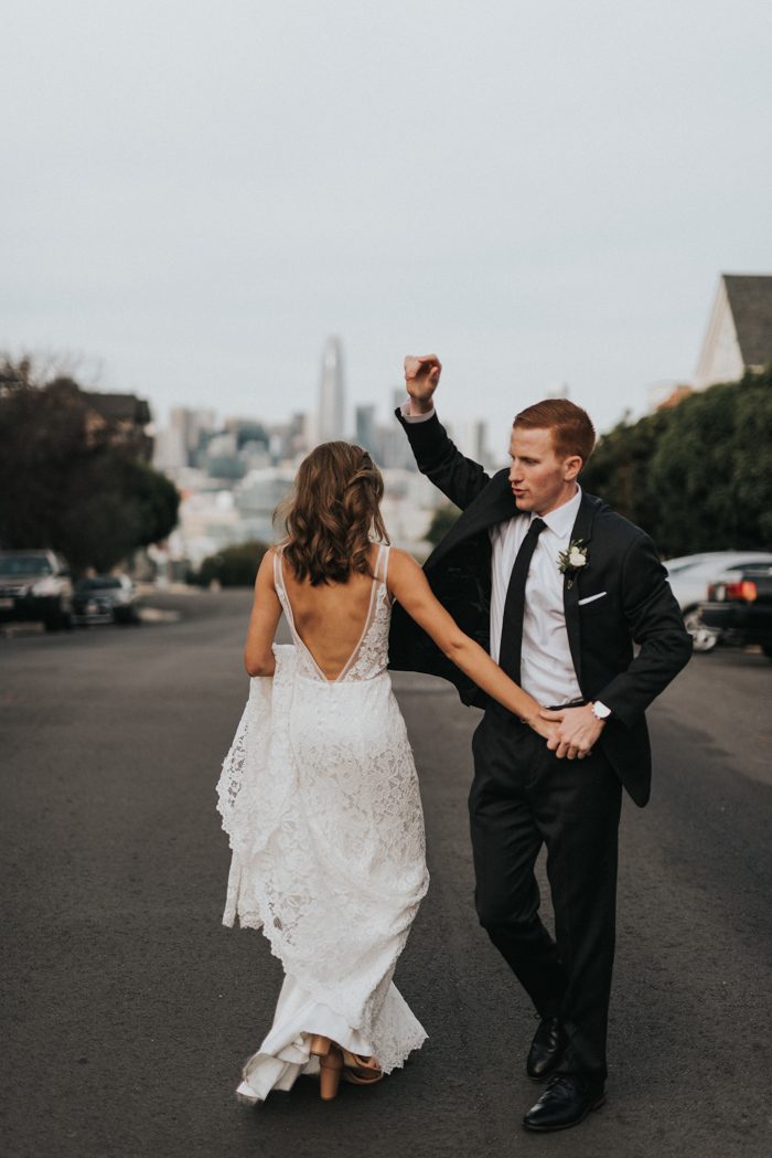 Super Chic Black and White Downtown Wedding at The Pearl SF | Junebug ...