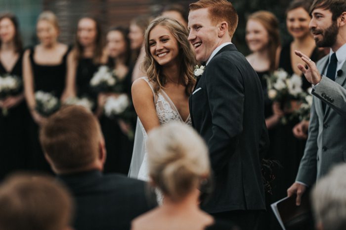 Super Chic Black and White Downtown Wedding at The Pearl SF | Junebug ...