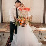 This Vintage Inspired Wedding Shoot at Dairyland is Full of Pops of Color