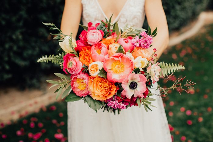 Colorful and Classy Palm Springs Wedding at The Bougainvillea Estate ...