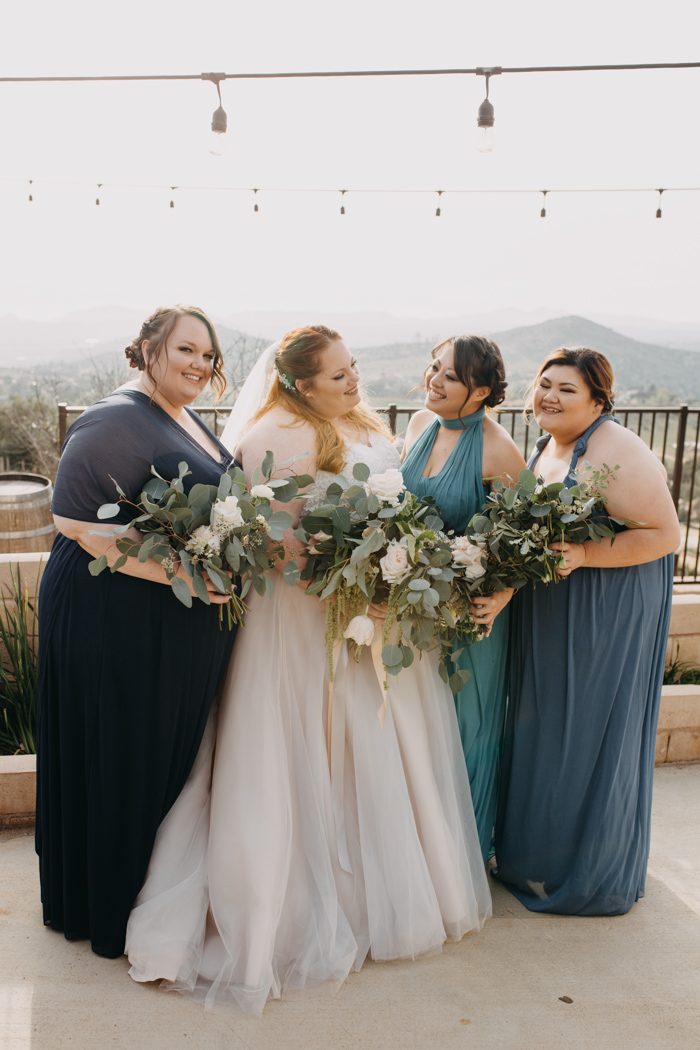 Grey and Dusty Blue Made This Cordiano Winery Wedding  