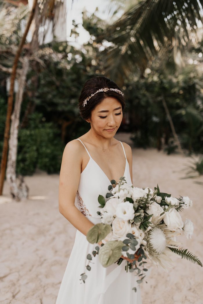 Sophisticated Tropical 20-Guest Wedding at Sanara Tulum | Junebug Weddings