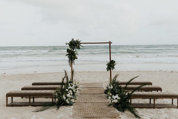 Sophisticated Tropical 20 Guest Wedding At Sanara Tulum Junebug