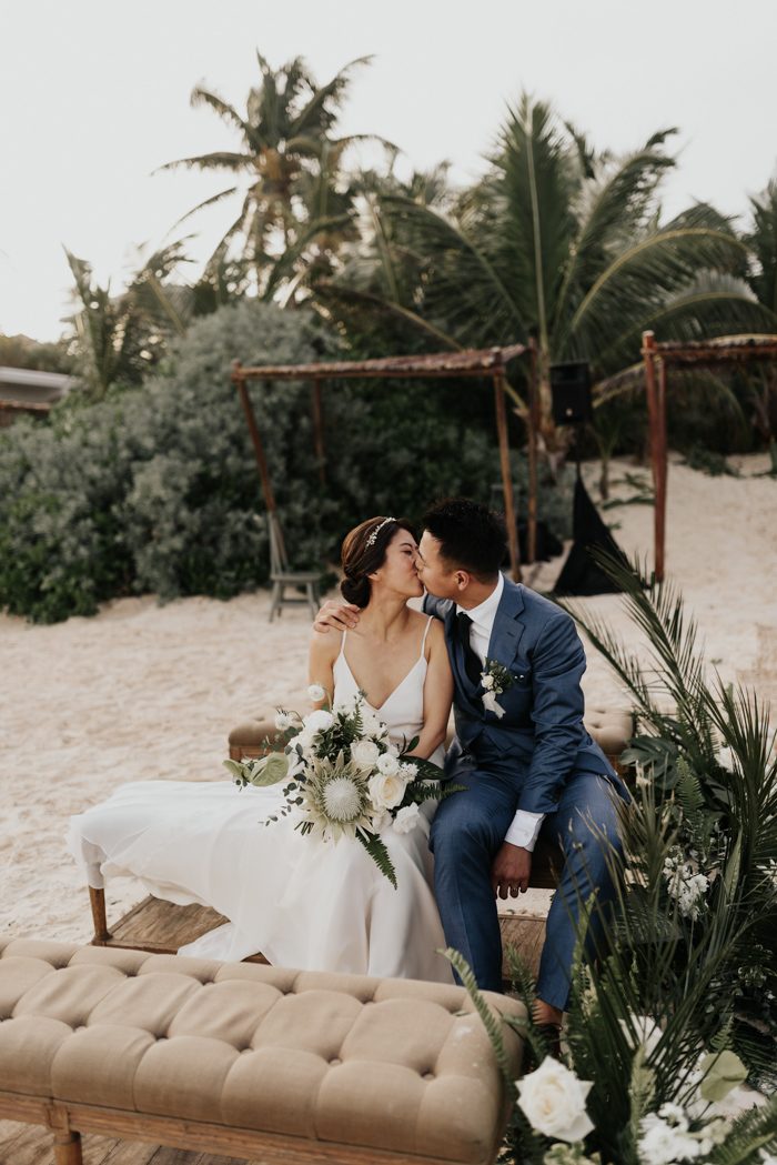 Sophisticated Tropical 20-Guest Wedding at Sanara Tulum | Junebug Weddings