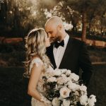 This Bride’s Long-Sleeved Ines di Santo Dress Inspired the Design for the Hilton Lake Las Vegas Wedding