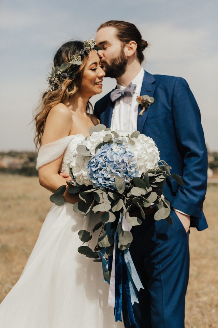 This Newland Barn Wedding In Huntington Beach Was Bohemian In Blue