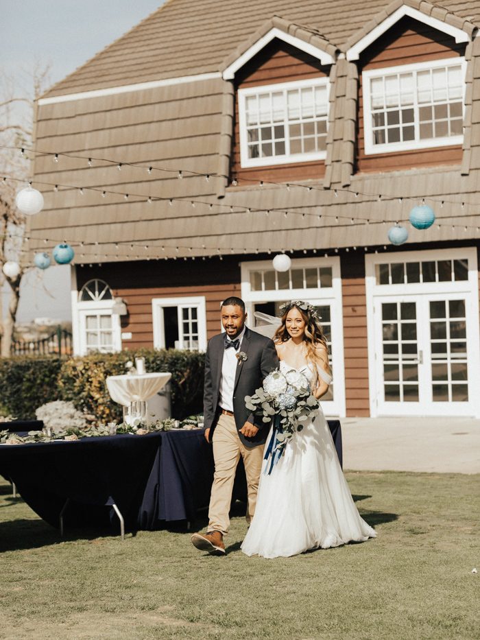 This Newland Barn Wedding In Huntington Beach Was Bohemian In Blue