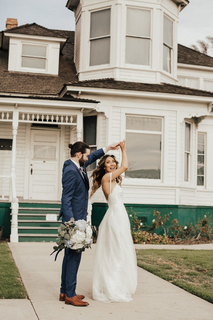 This Newland Barn Wedding In Huntington Beach Was Bohemian In Blue