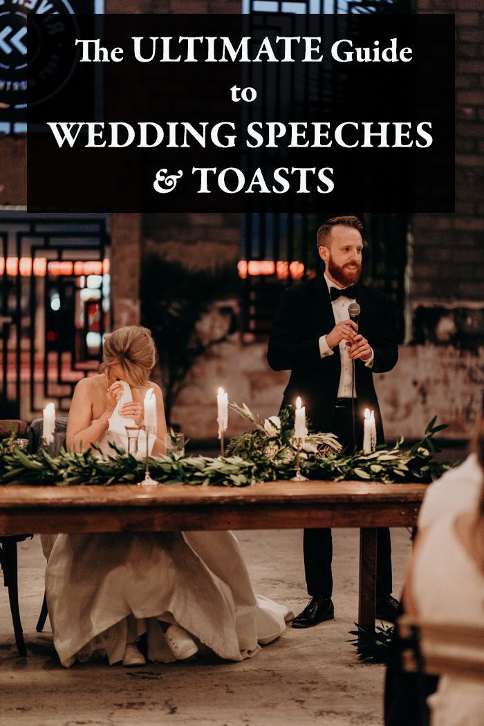 Wedding speeches order