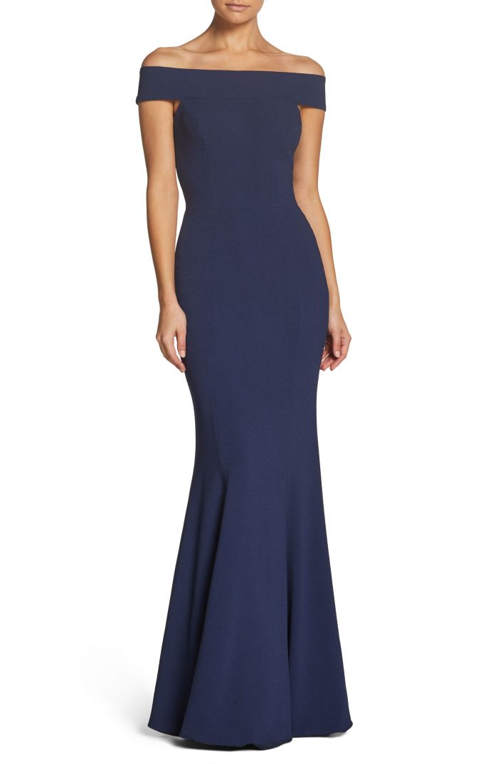 Jenny yoo hotsell navy farrah gown