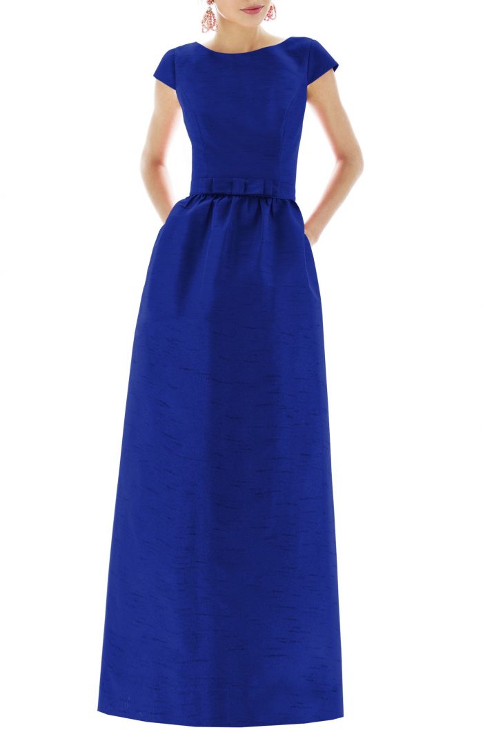 alfred sung royal strapless twill dress