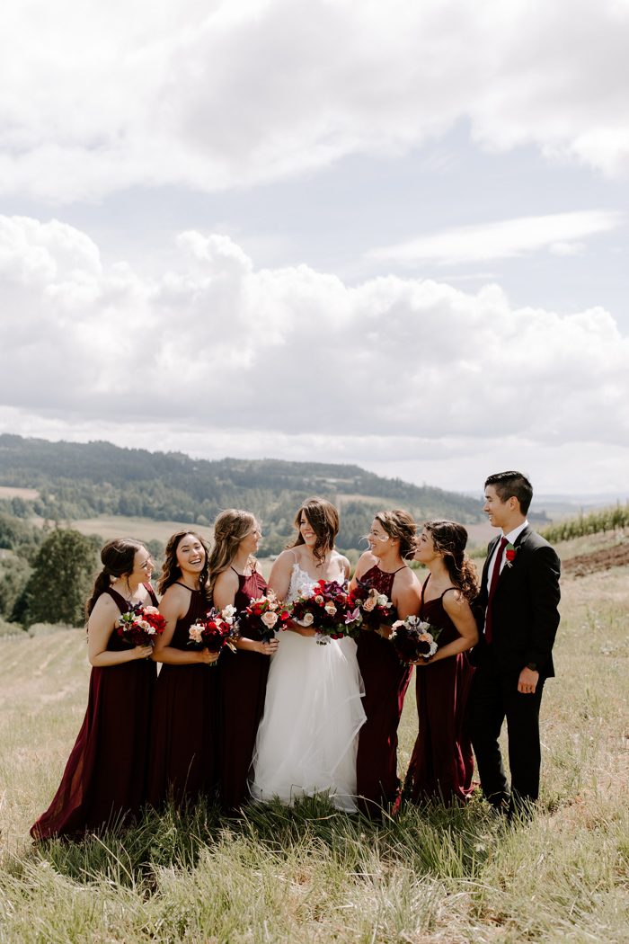 Gorgeous Oregon Farm Wedding with an Edgy Twist | Junebug Weddings